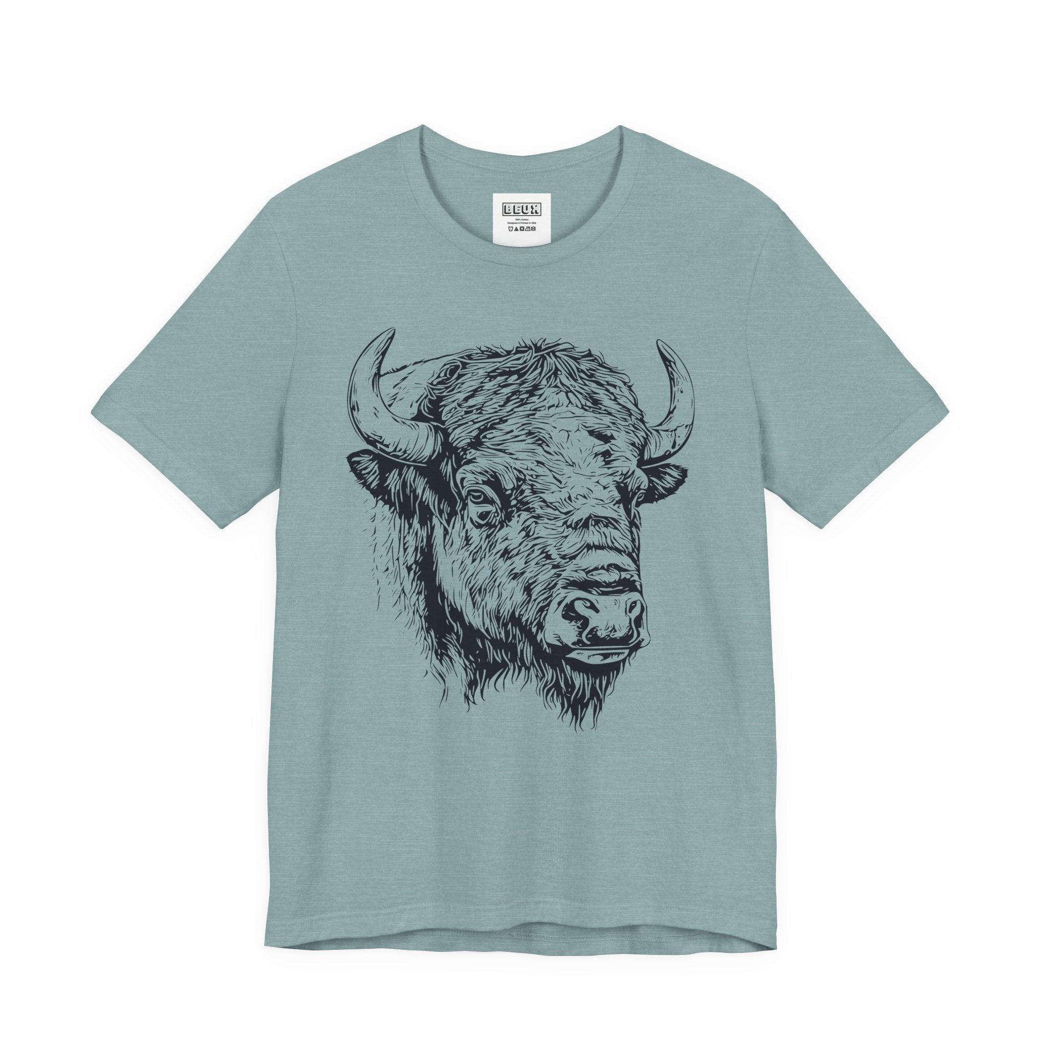 Yellowstone Bison Retro Tee | Vintage Wildlife Adventure Shirt