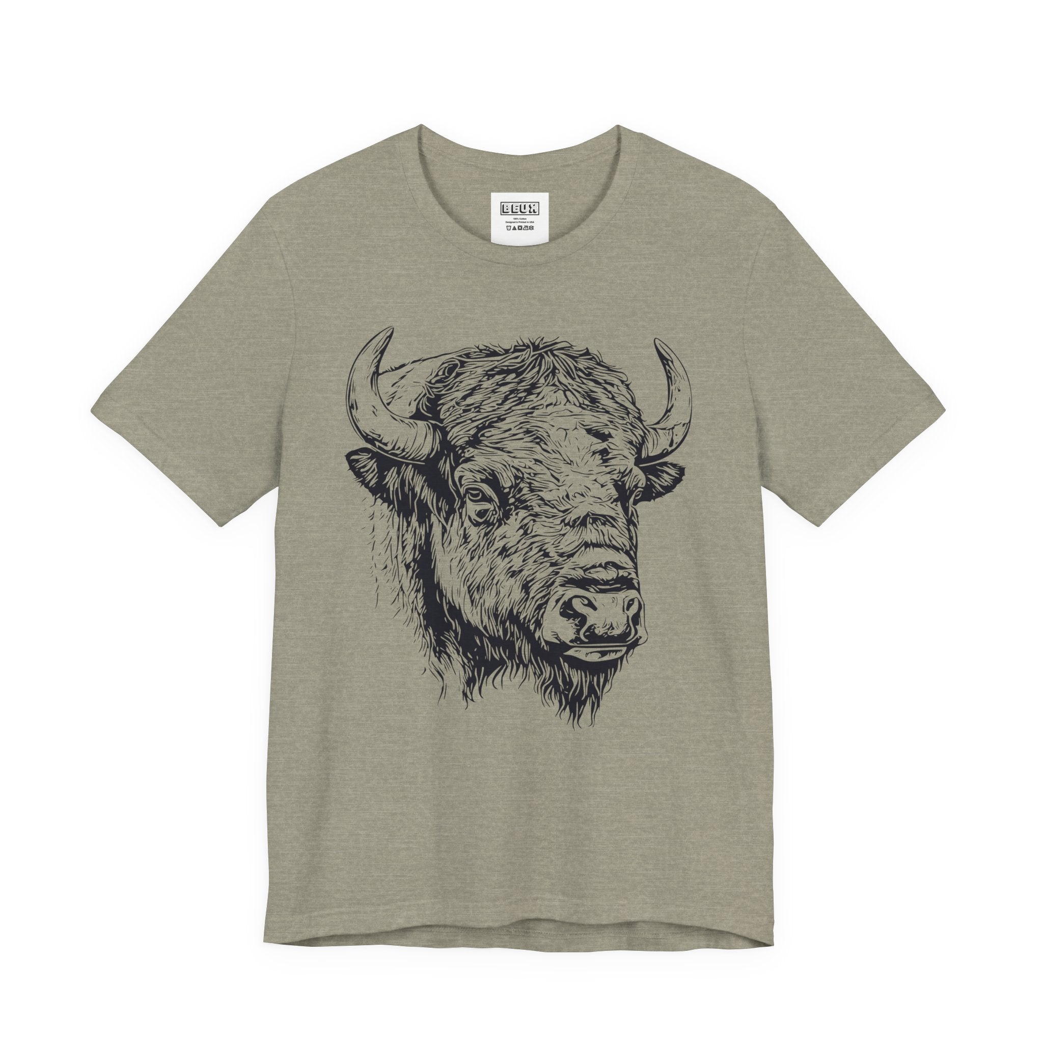 Yellowstone Bison Retro Tee | Vintage Wildlife Adventure Shirt