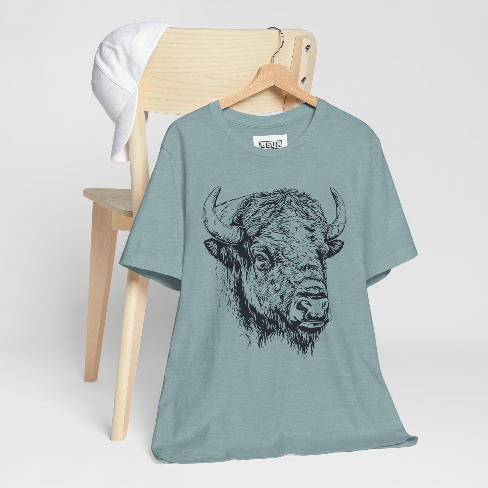 Yellowstone Bison Retro Tee | Vintage Wildlife Adventure Shirt