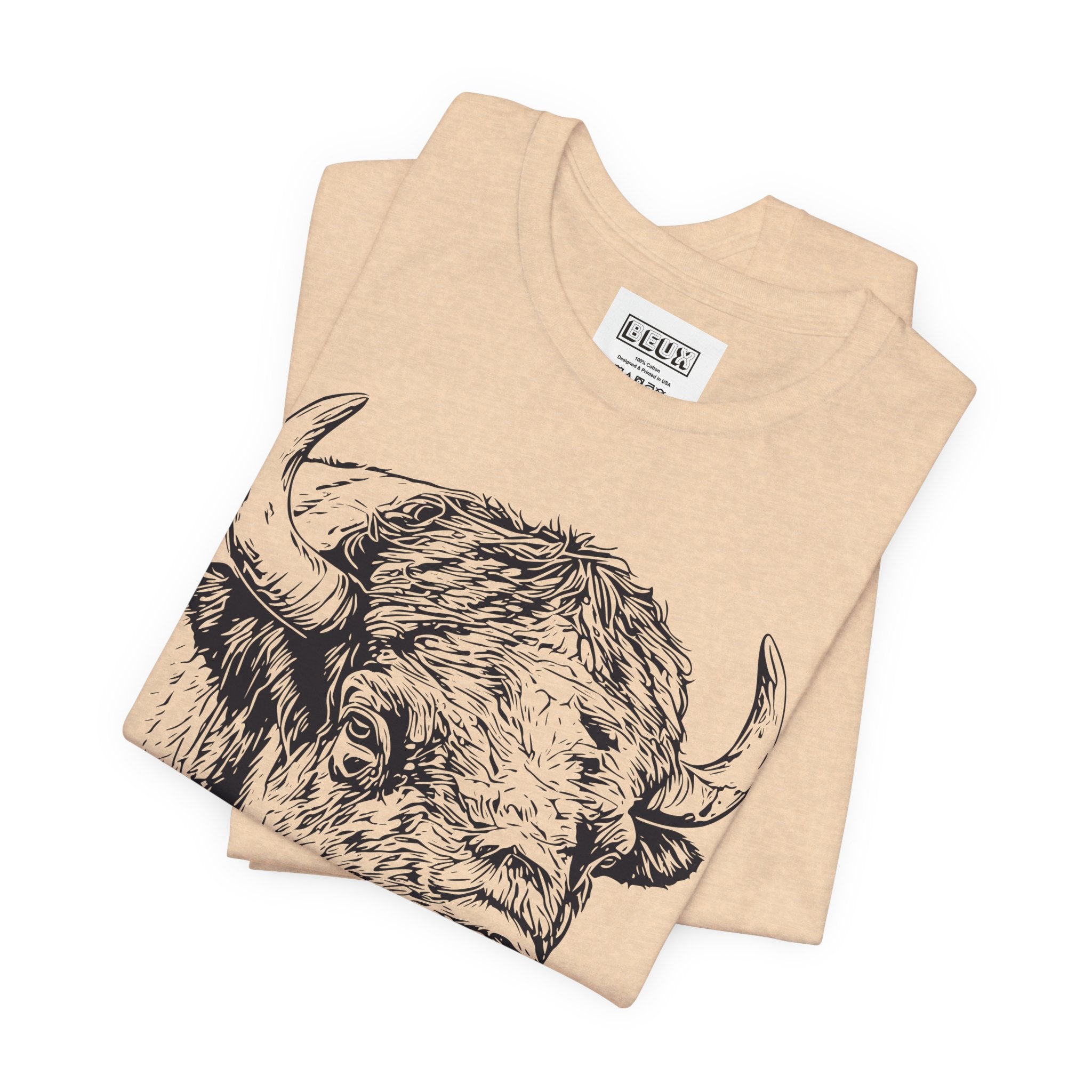 Yellowstone Bison Retro Tee | Vintage Wildlife Adventure Shirt