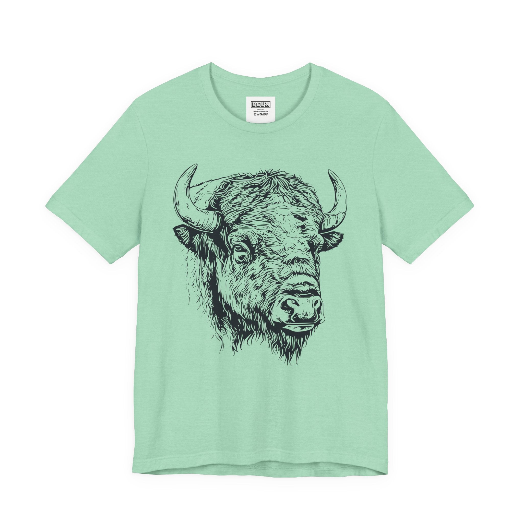 Yellowstone Bison Retro Tee | Vintage Wildlife Adventure Shirt