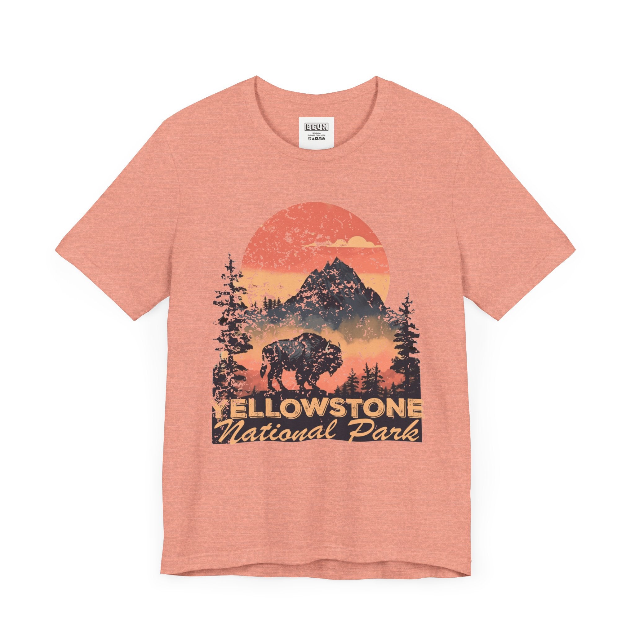 Yellowstone National Park Retro Tee | Vintage Geysers & Wildlife Shirt