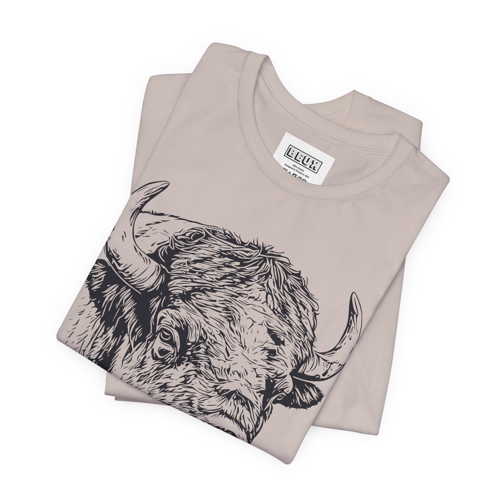 Yellowstone Bison Retro Tee | Vintage Wildlife Adventure Shirt