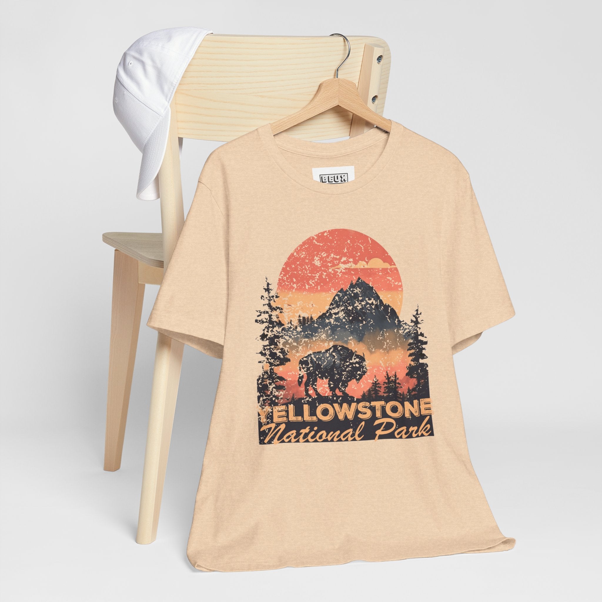 Yellowstone National Park Retro Tee | Vintage Geysers & Wildlife Shirt