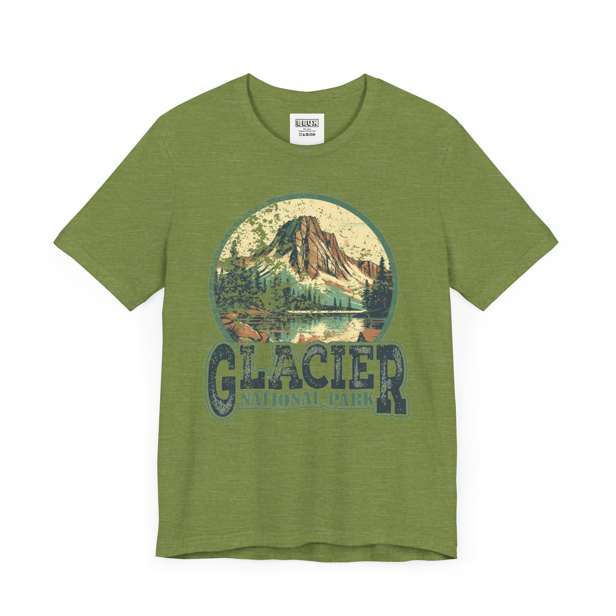 Glacier National Park Retro Tee | Vintage Montana Nature Shirt