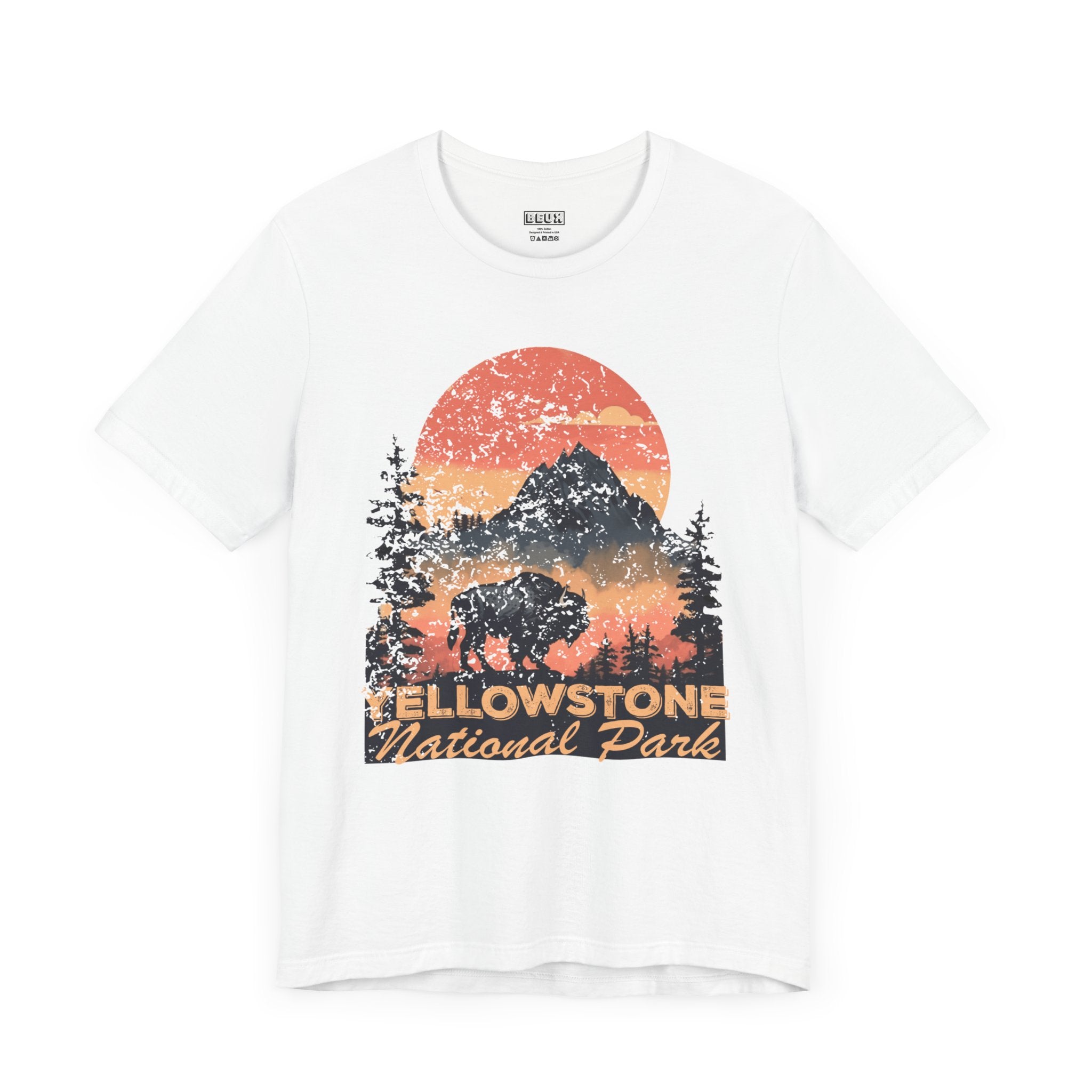 Yellowstone National Park Retro Tee | Vintage Geysers & Wildlife Shirt