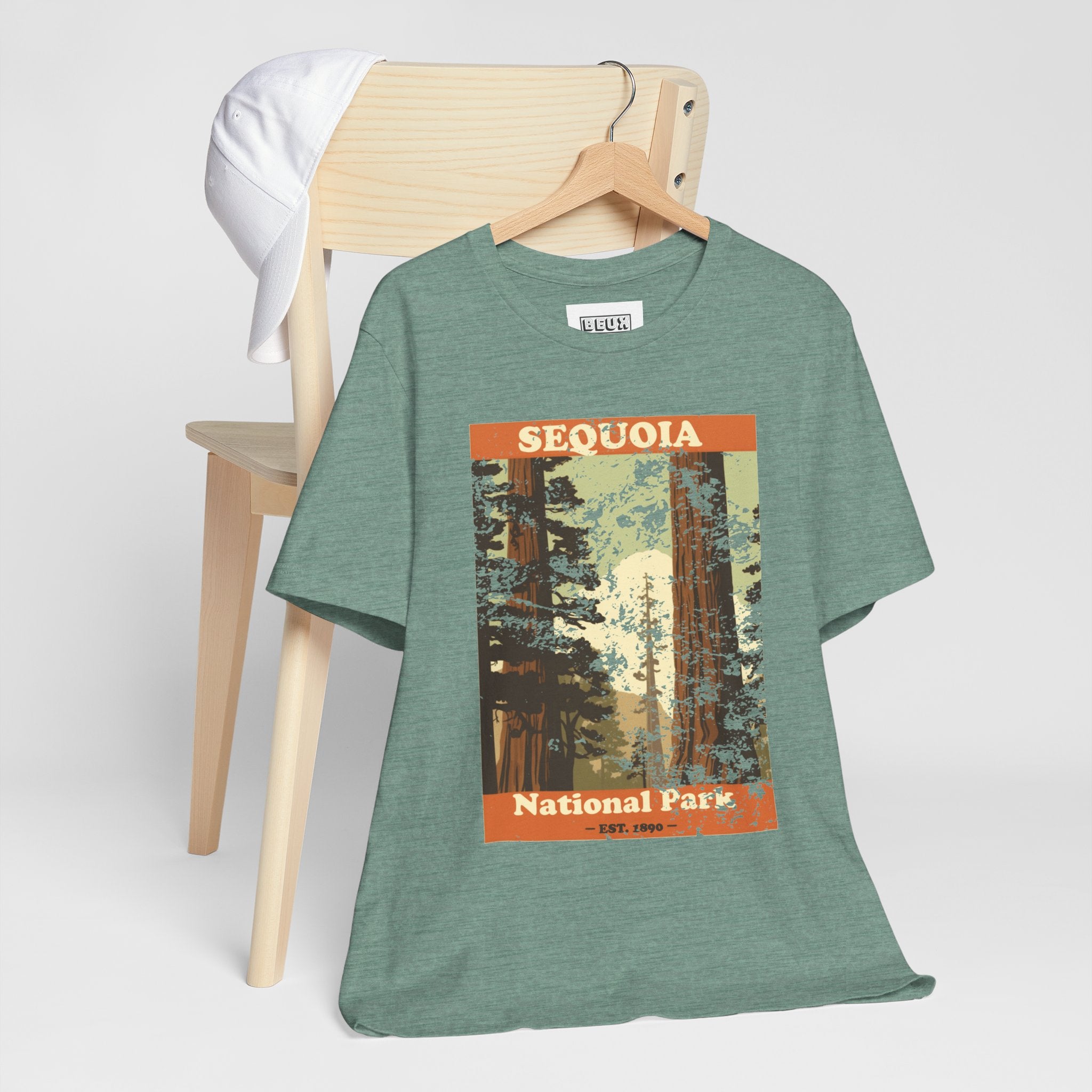 Sequoia National Park Retro Tee | Vintage Giant Trees Adventure Shirt