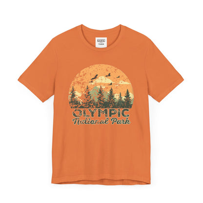 Olympic National Park Retro Tee | Vintage Washington Coastal Adventure Shirt