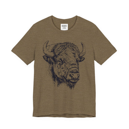 Yellowstone Bison Retro Tee | Vintage Wildlife Adventure Shirt