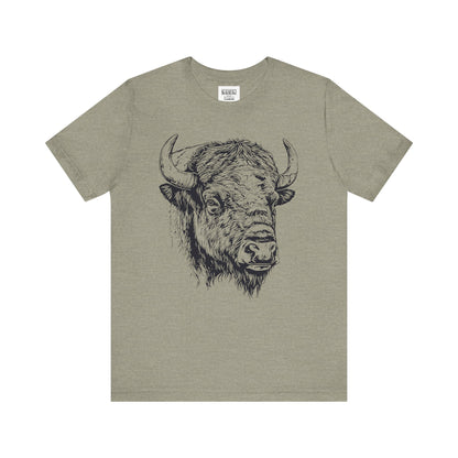 Yellowstone Bison Retro Tee | Vintage Wildlife Adventure Shirt