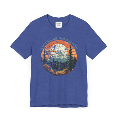 Mount Rainier National Park Retro Tee | Vintage Washington Adventure Shirt