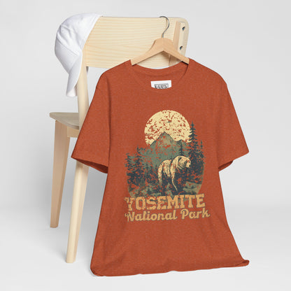 Yosemite National Park Retro Tee | Vintage Half Dome & Waterfalls Shirt