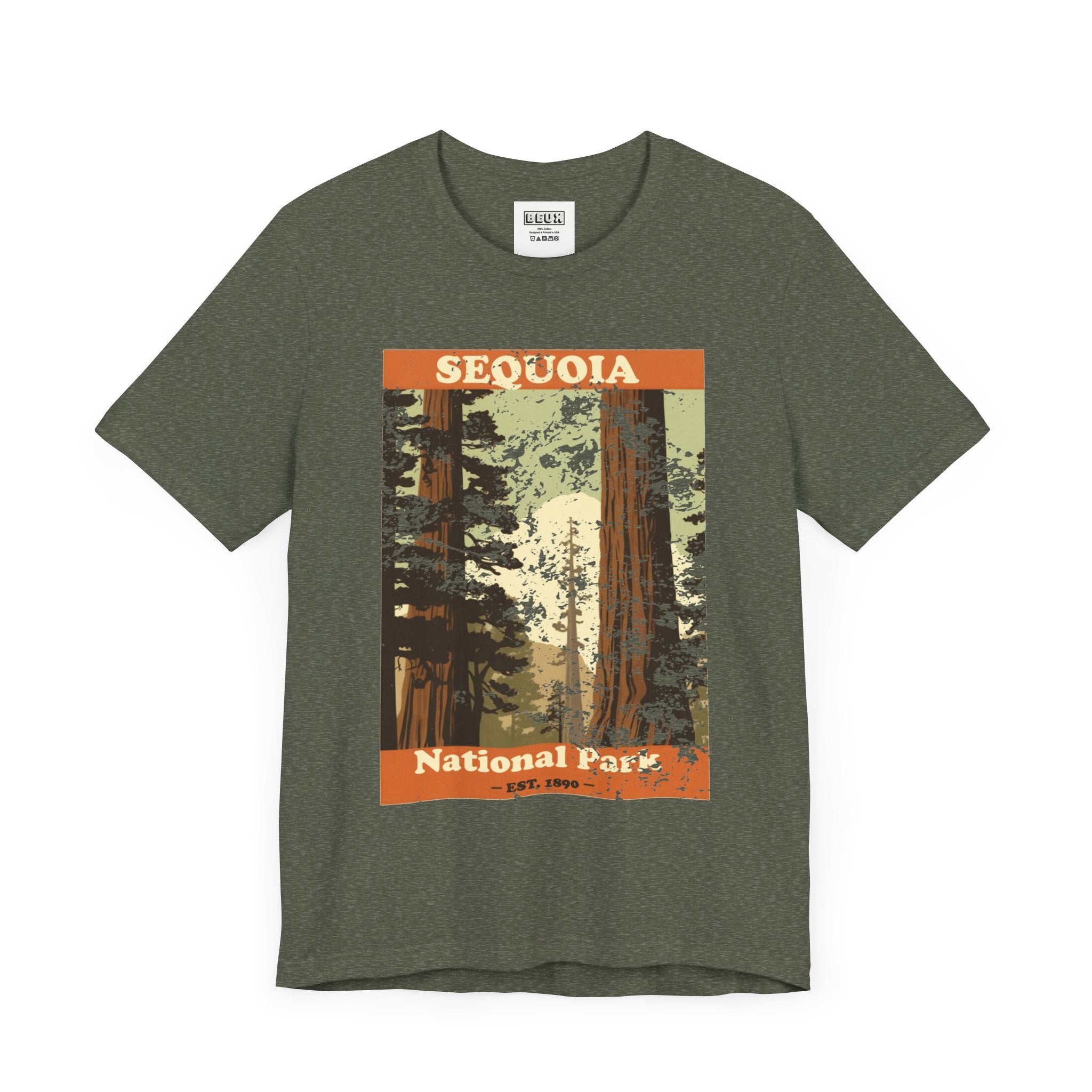 Sequoia National Park Retro Tee | Vintage Giant Trees Adventure Shirt