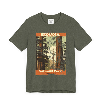 Sequoia National Park Retro Tee | Vintage Giant Trees Adventure Shirt