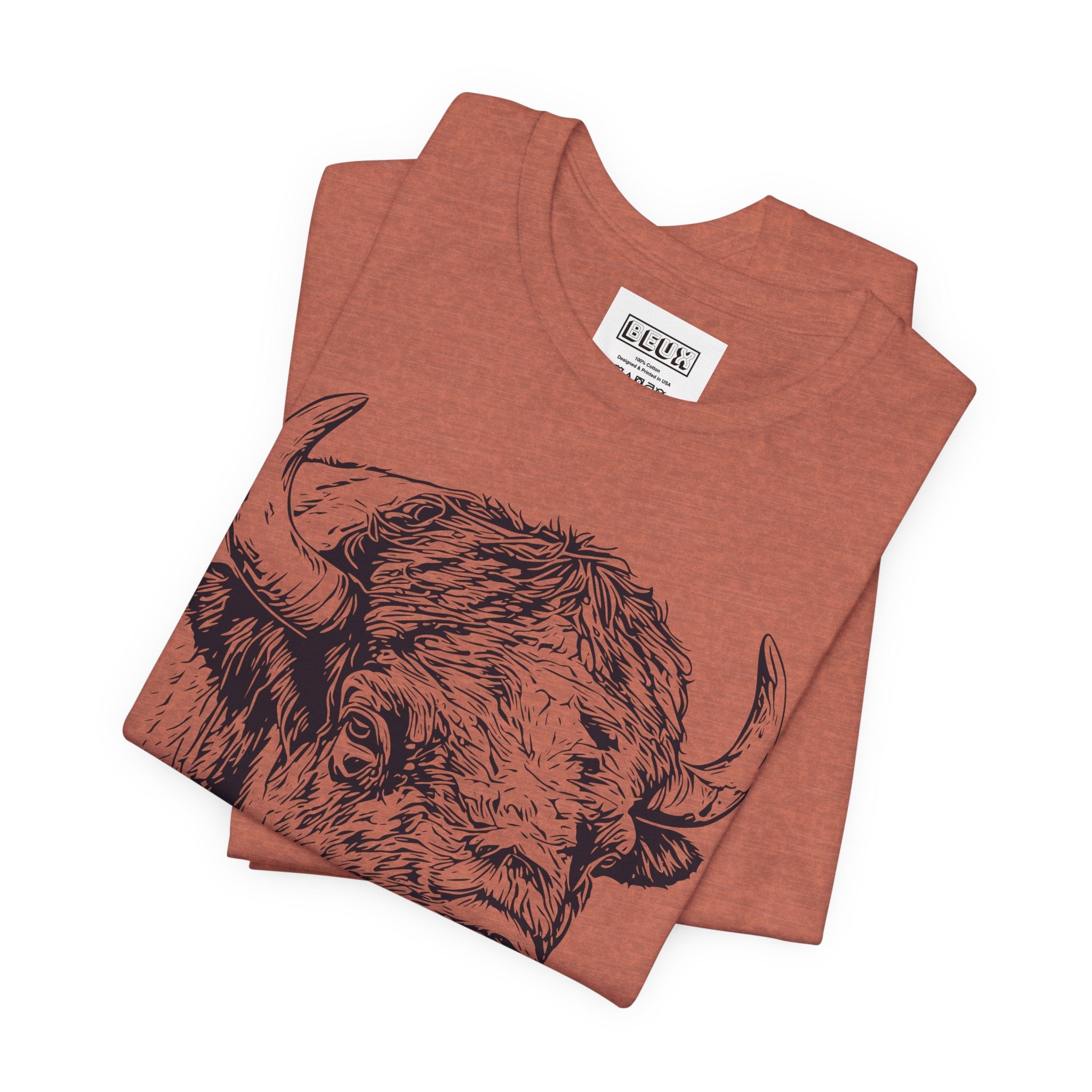 Yellowstone Bison Retro Tee | Vintage Wildlife Adventure Shirt