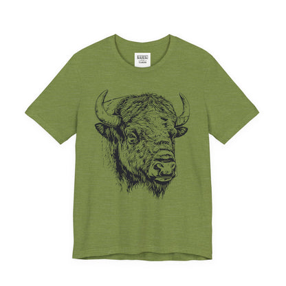 Yellowstone Bison Retro Tee | Vintage Wildlife Adventure Shirt