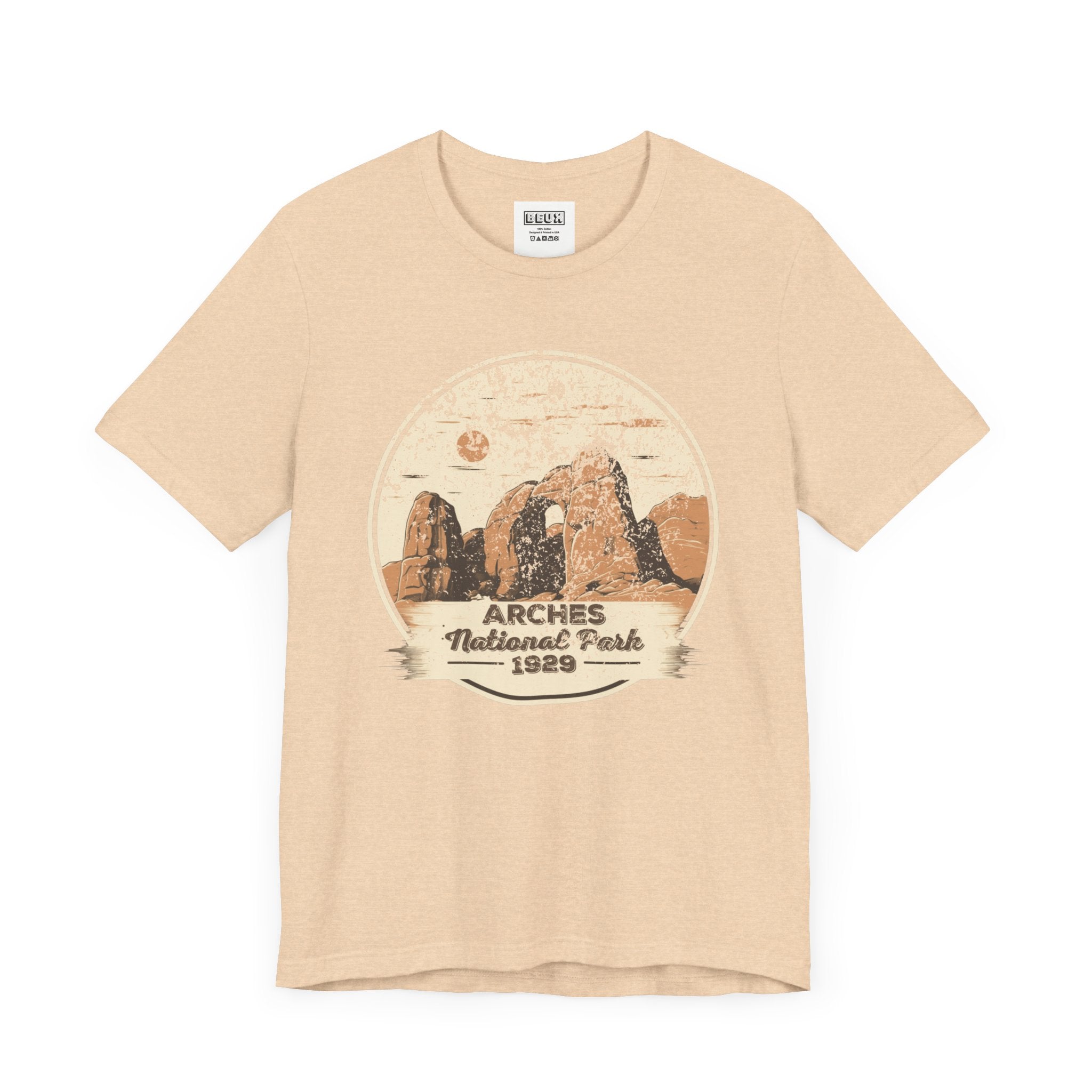 Arches National Park Retro Tee | Vintage Utah Red Rock Adventure Shirt