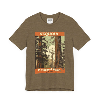 Sequoia National Park Retro Tee | Vintage Giant Trees Adventure Shirt