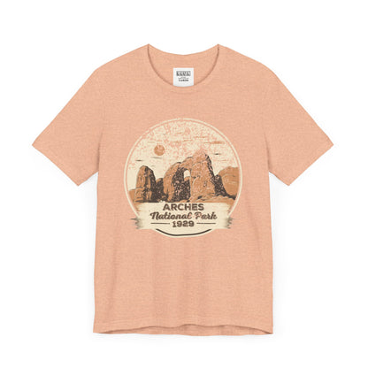 Arches National Park Retro Tee | Vintage Utah Red Rock Adventure Shirt