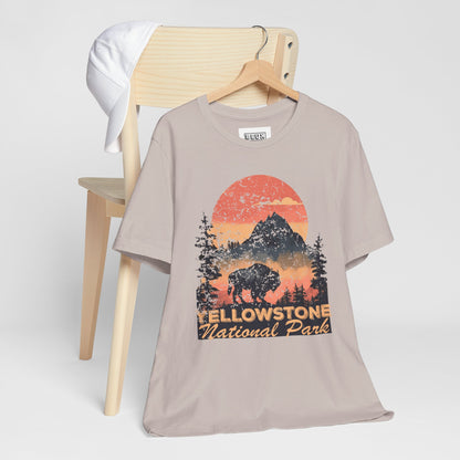 Yellowstone National Park Retro Tee | Vintage Geysers & Wildlife Shirt