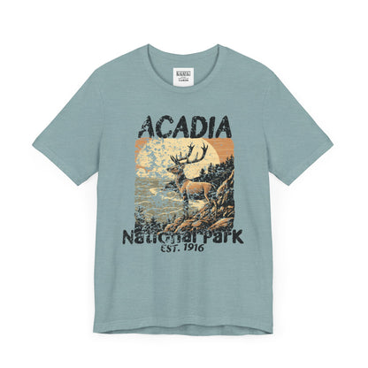 Acadia National Park Retro Tee | Vintage Maine Outdoor Shirt