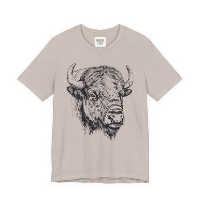 Yellowstone Bison Retro Tee | Vintage Wildlife Adventure Shirt