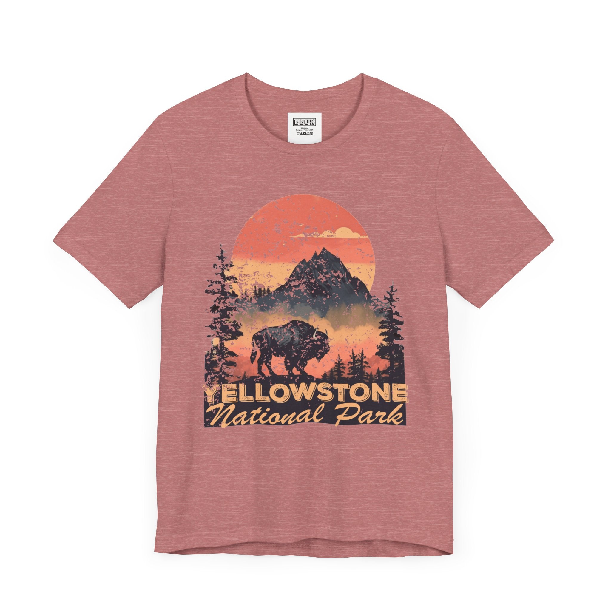 Yellowstone National Park Retro Tee | Vintage Geysers & Wildlife Shirt