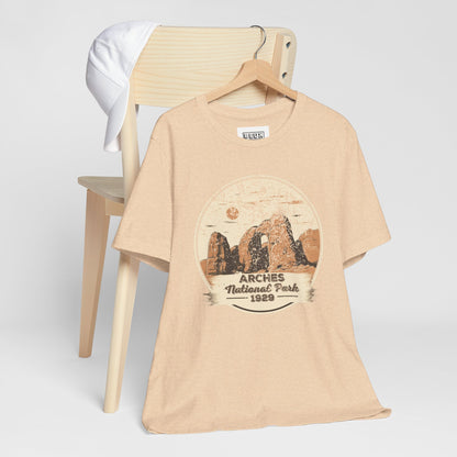 Arches National Park Retro Tee | Vintage Utah Red Rock Adventure Shirt