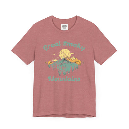 Great Smoky Mountains Retro Tee | Vintage Appalachian Adventure Shirt