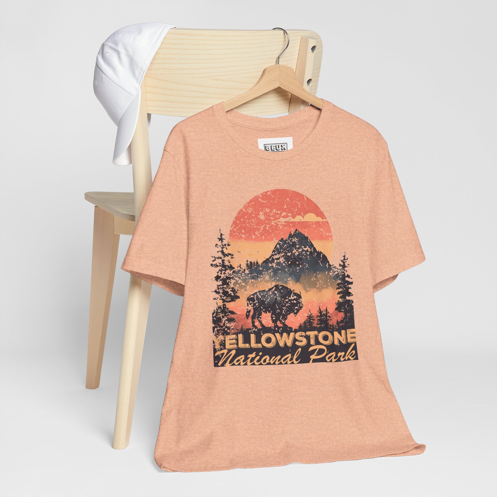 Yellowstone National Park Retro Tee | Vintage Geysers & Wildlife Shirt