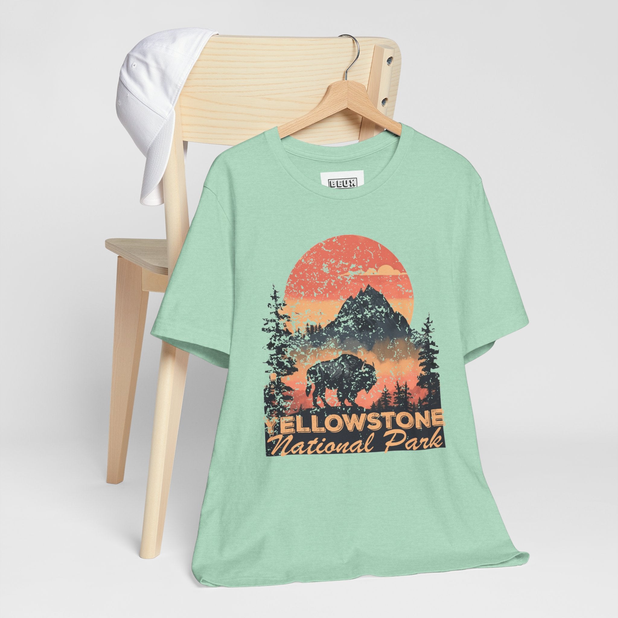 Yellowstone National Park Retro Tee | Vintage Geysers & Wildlife Shirt