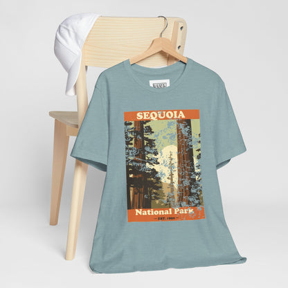 Sequoia National Park Retro Tee | Vintage Giant Trees Adventure Shirt