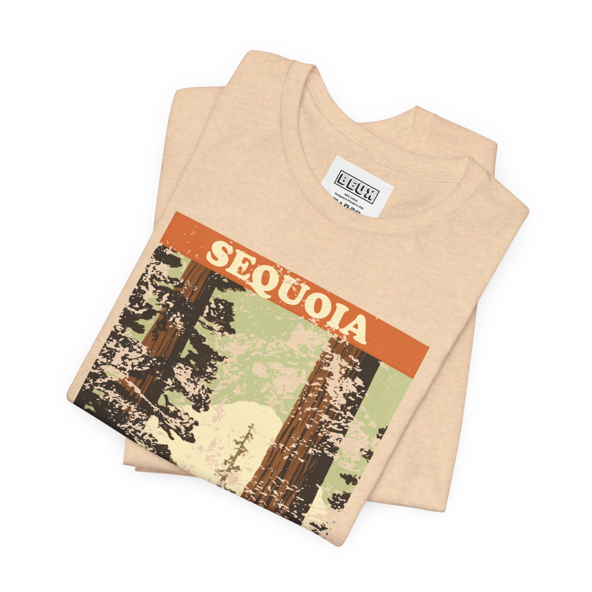 Sequoia National Park Retro Tee | Vintage Giant Trees Adventure Shirt