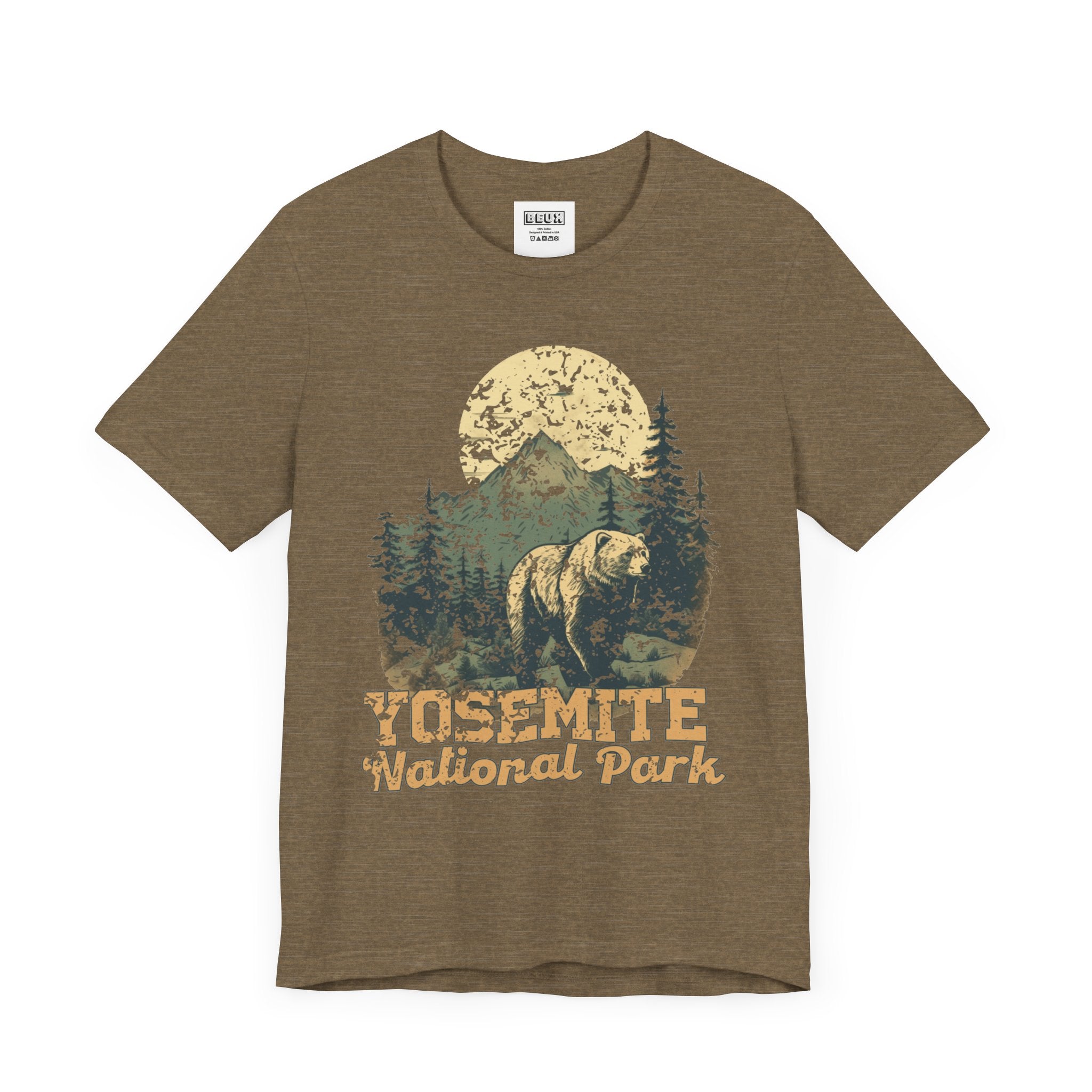 Yosemite National Park Retro Tee | Vintage Half Dome & Waterfalls Shirt