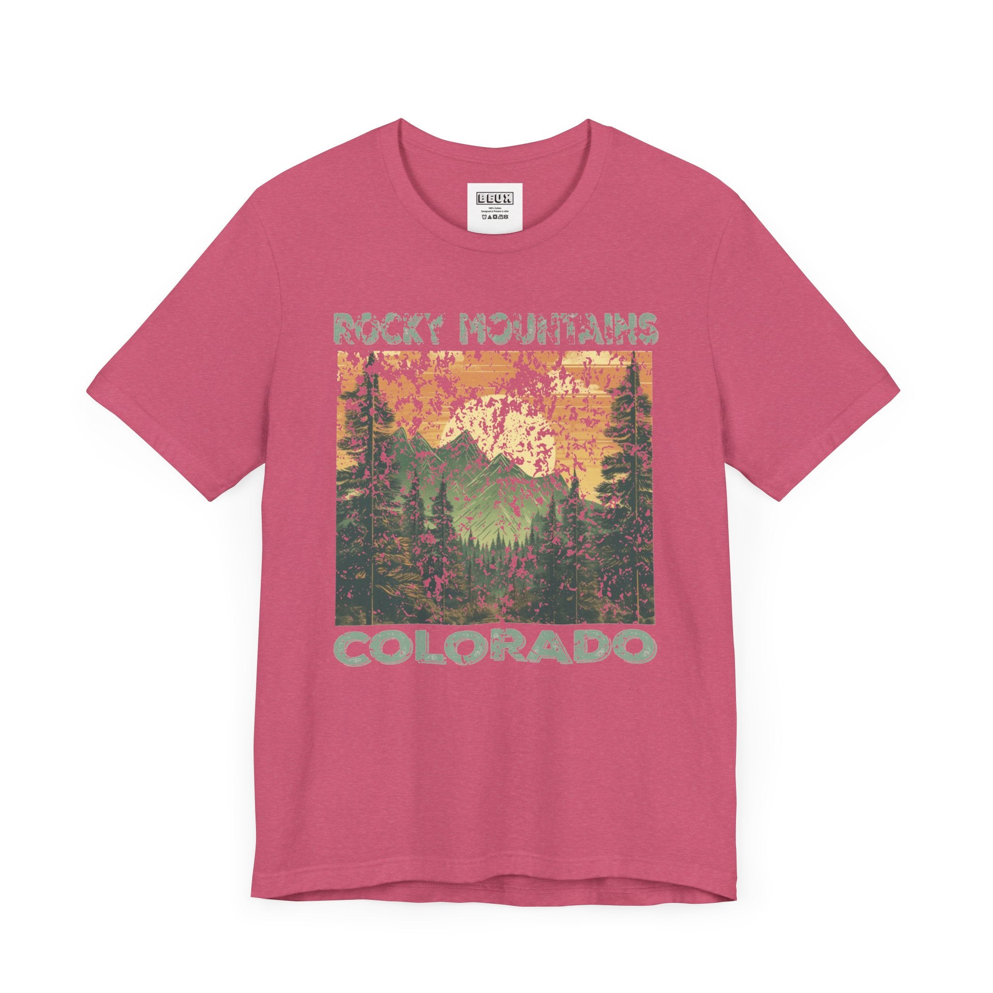 Rocky Mountains Colorado Retro Tee | Vintage Mountain Adventure Shirt