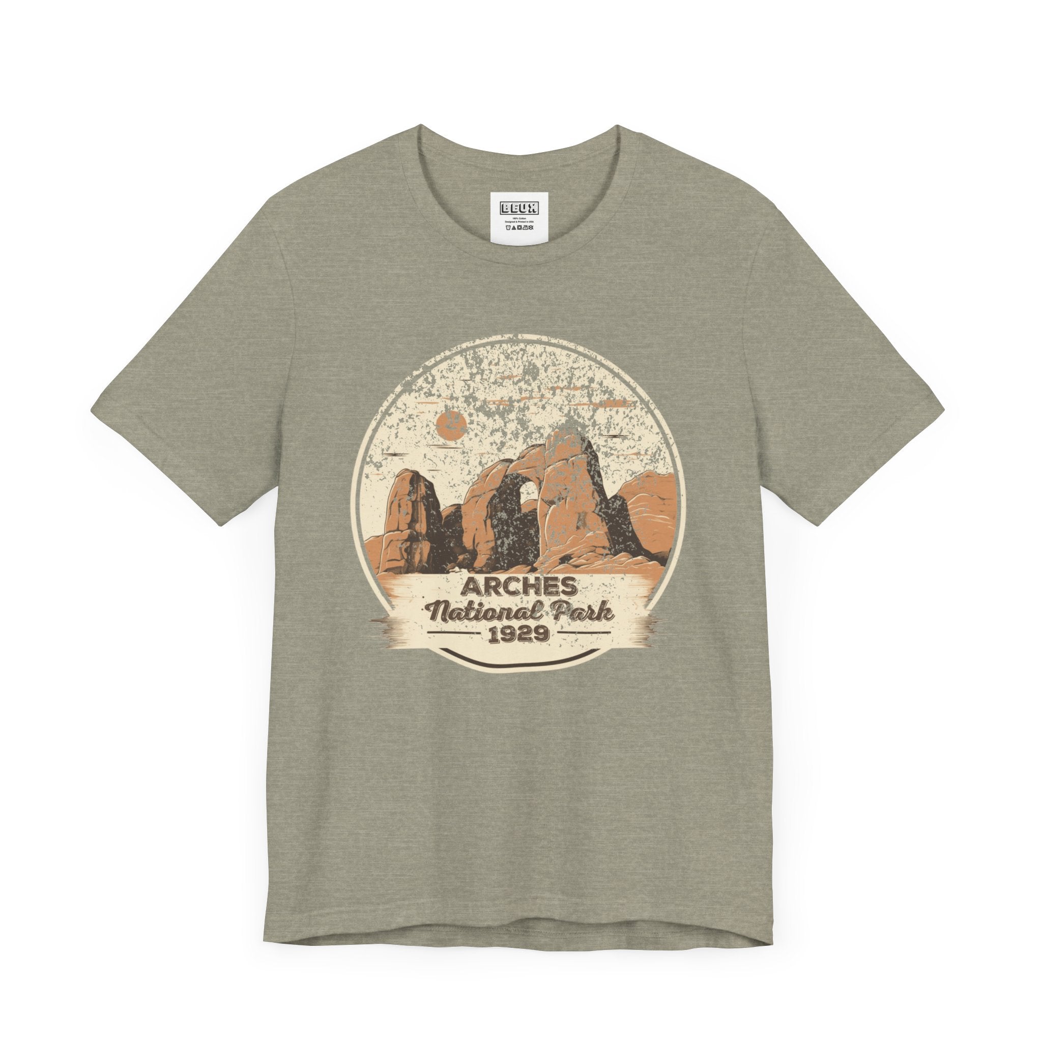 Arches National Park Retro Tee | Vintage Utah Red Rock Adventure Shirt