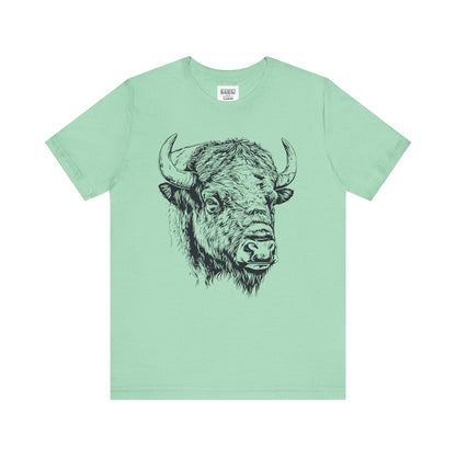 Yellowstone Bison Retro Tee | Vintage Wildlife Adventure Shirt