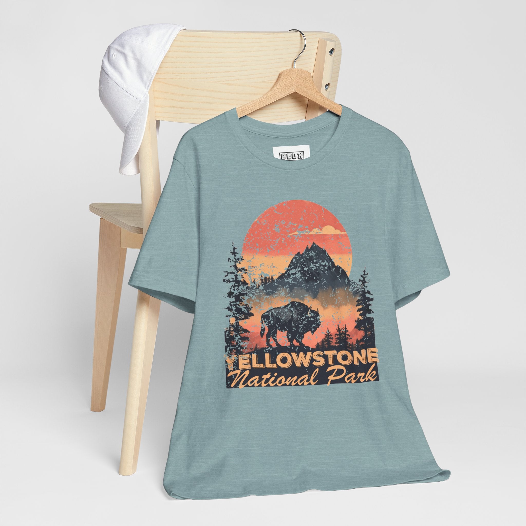 Yellowstone National Park Retro Tee | Vintage Geysers & Wildlife Shirt