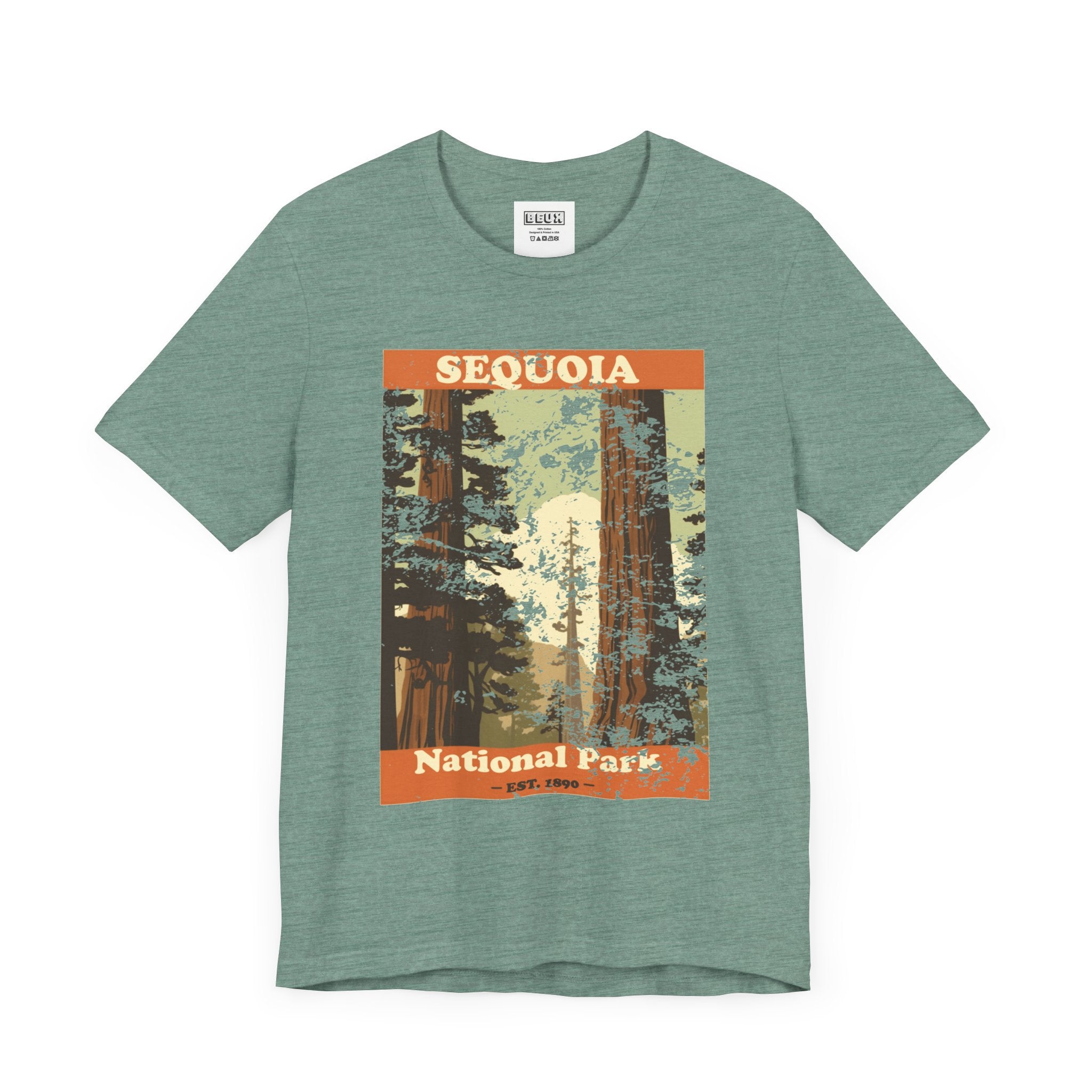 Sequoia National Park Retro Tee | Vintage Giant Trees Adventure Shirt