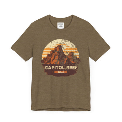 Capitol Reef National Park Retro Tee | Vintage Utah Desert Adventure Shirt