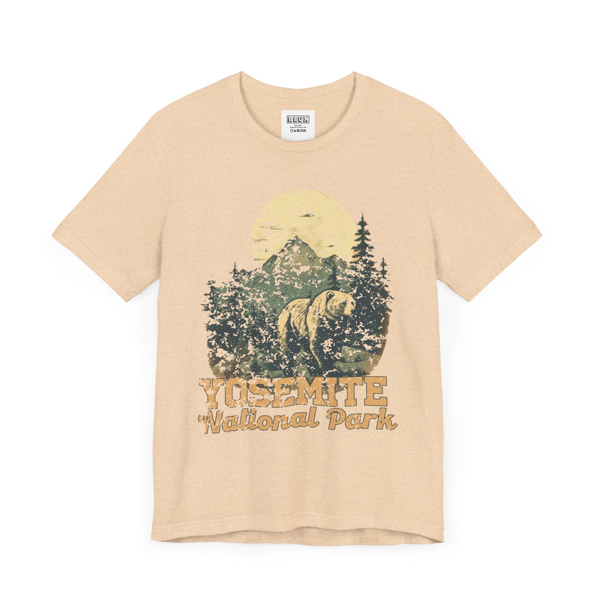 Yosemite National Park Retro Tee | Vintage Half Dome & Waterfalls Shirt