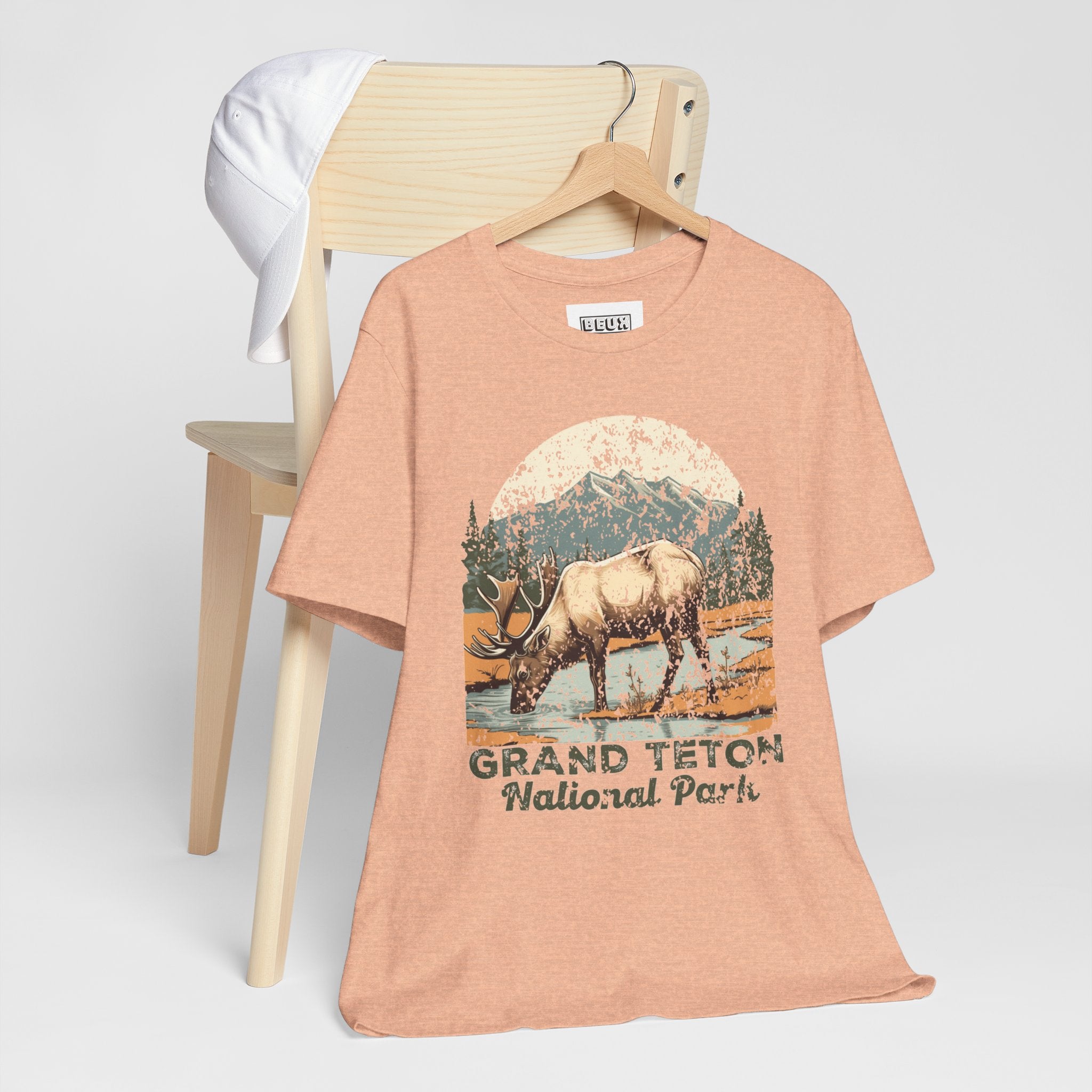 Grand Teton National Park Retro Tee | Vintage Wyoming Adventure Shirt