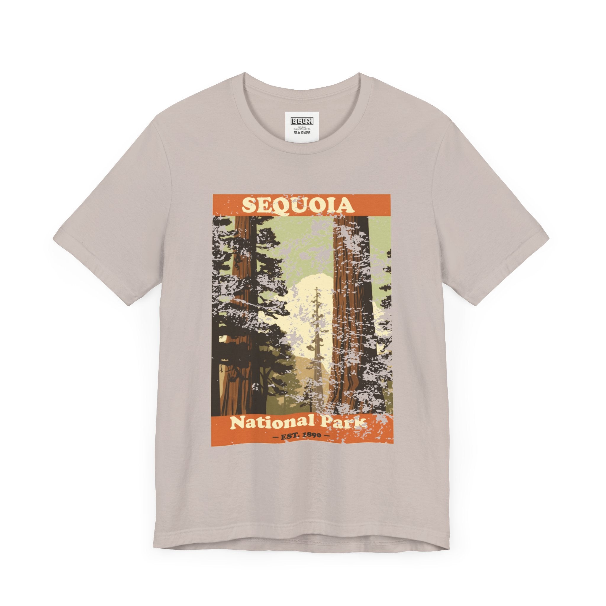 Sequoia National Park Retro Tee | Vintage Giant Trees Adventure Shirt