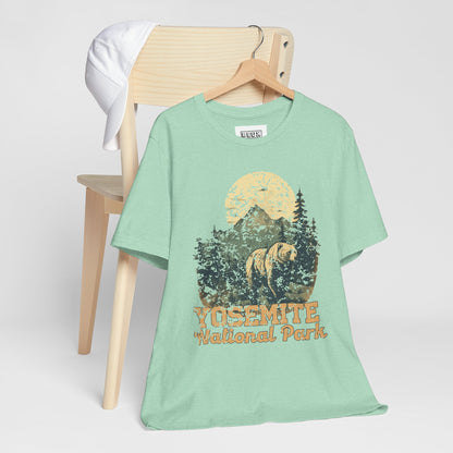 Yosemite National Park Retro Tee | Vintage Half Dome & Waterfalls Shirt