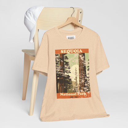 Sequoia National Park Retro Tee | Vintage Giant Trees Adventure Shirt