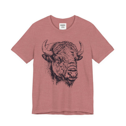 Yellowstone Bison Retro Tee | Vintage Wildlife Adventure Shirt