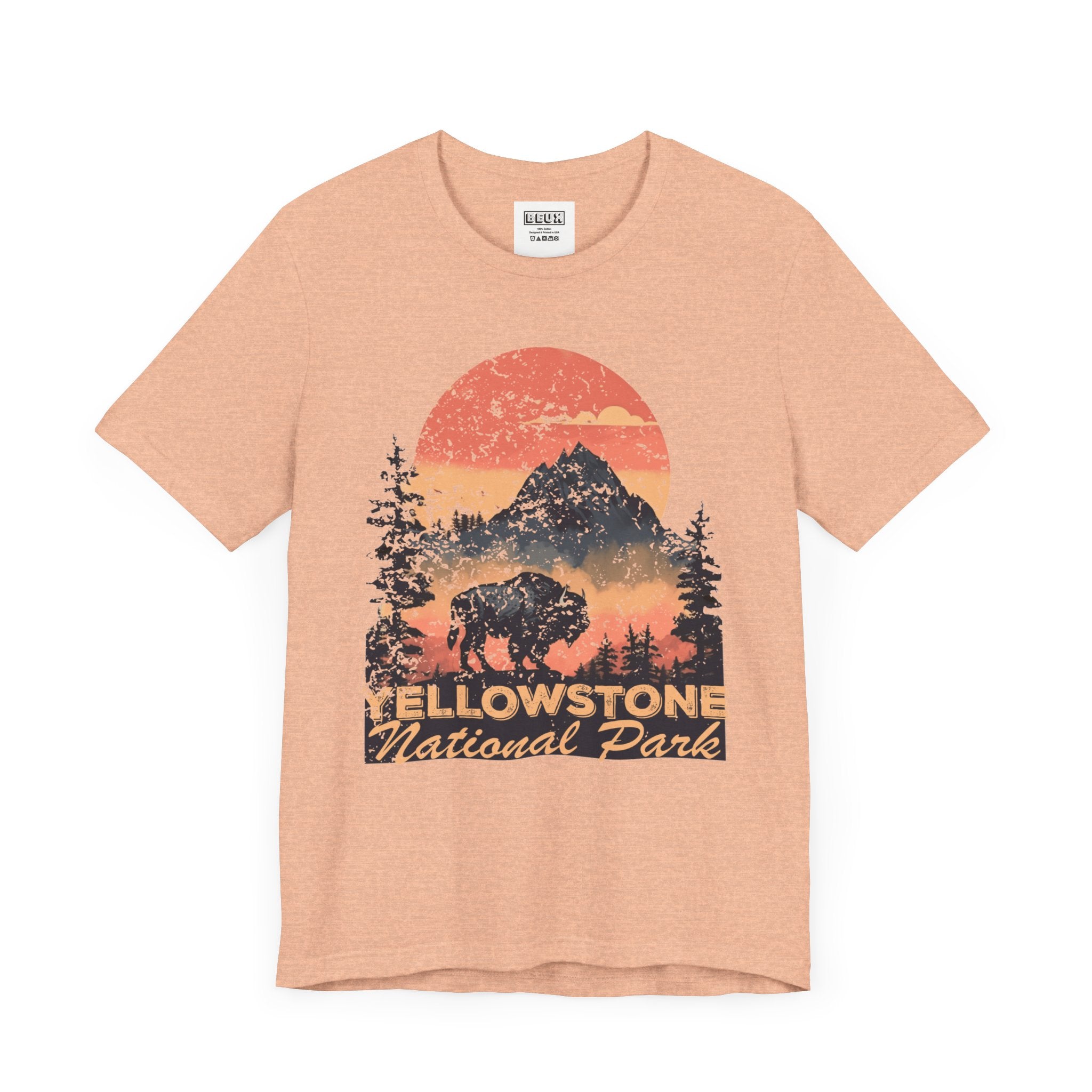 Yellowstone National Park Retro Tee | Vintage Geysers & Wildlife Shirt