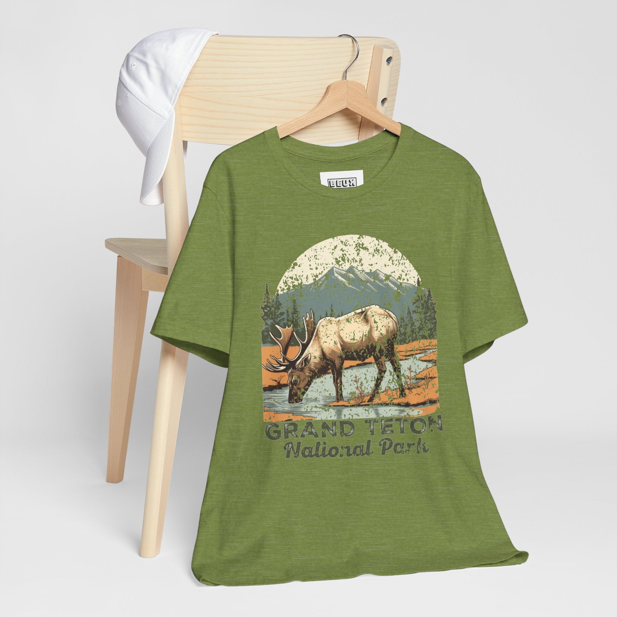 Grand Teton National Park Retro Tee | Vintage Wyoming Adventure Shirt