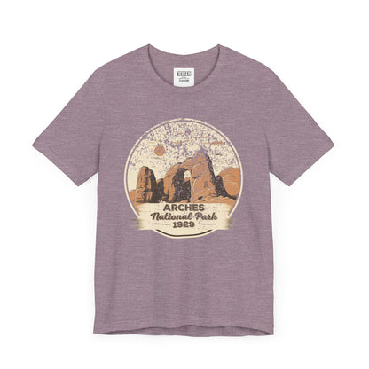 Arches National Park Retro Tee | Vintage Utah Red Rock Adventure Shirt