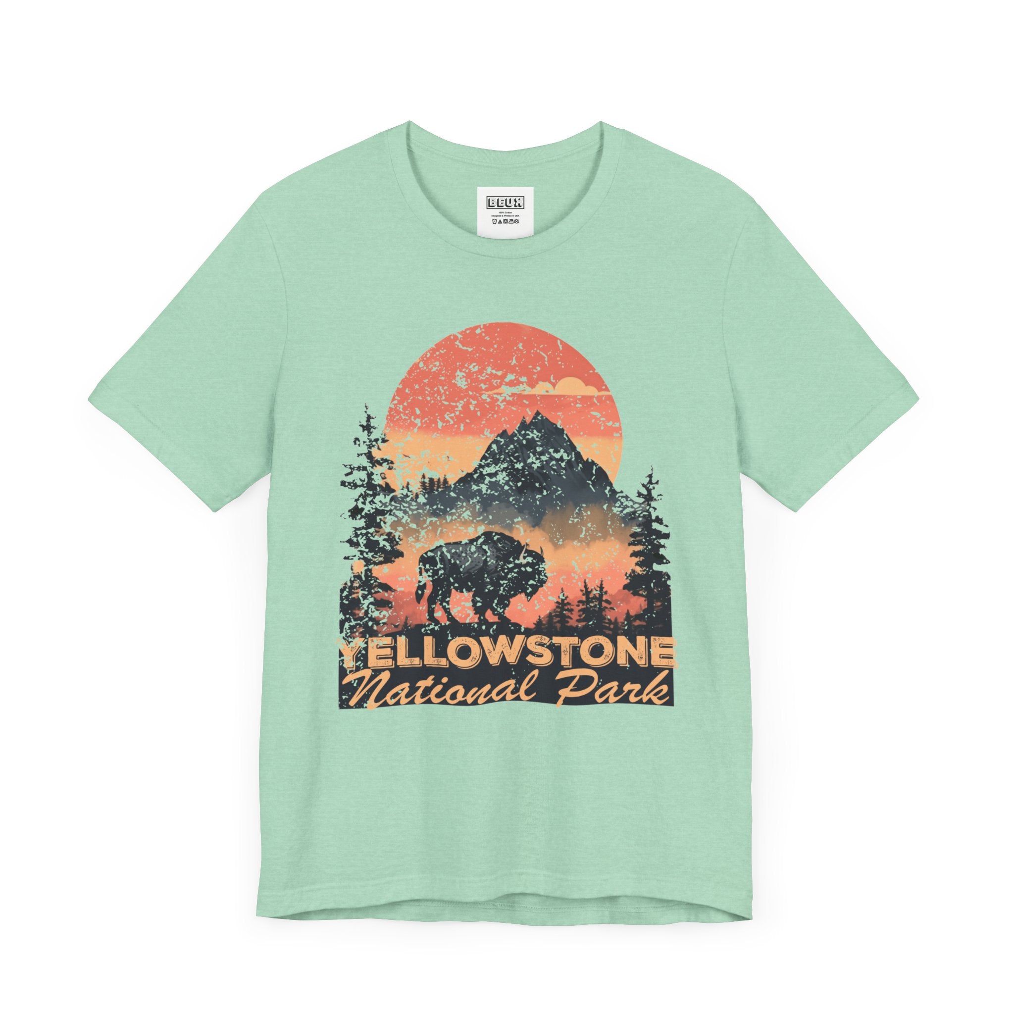 Yellowstone National Park Retro Tee | Vintage Geysers & Wildlife Shirt